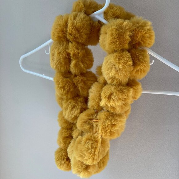 Jayley Accessories Jayley Faux Fur Pompom Scarf Poshmark